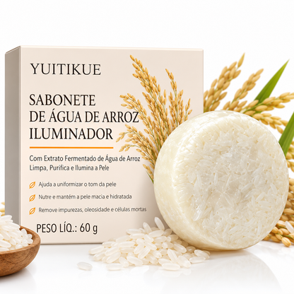 Sabonete Rice (Importado) - Clareador, Hidratatante e Antioleosidade