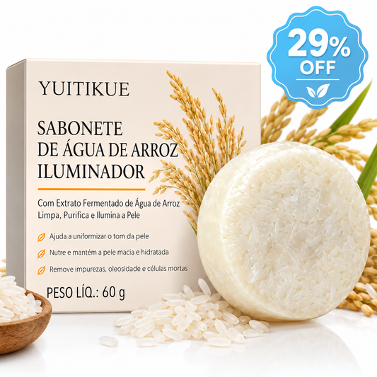 Sabonete Rice (Importado) - Clareador, Hidratatante e Antioleosidade